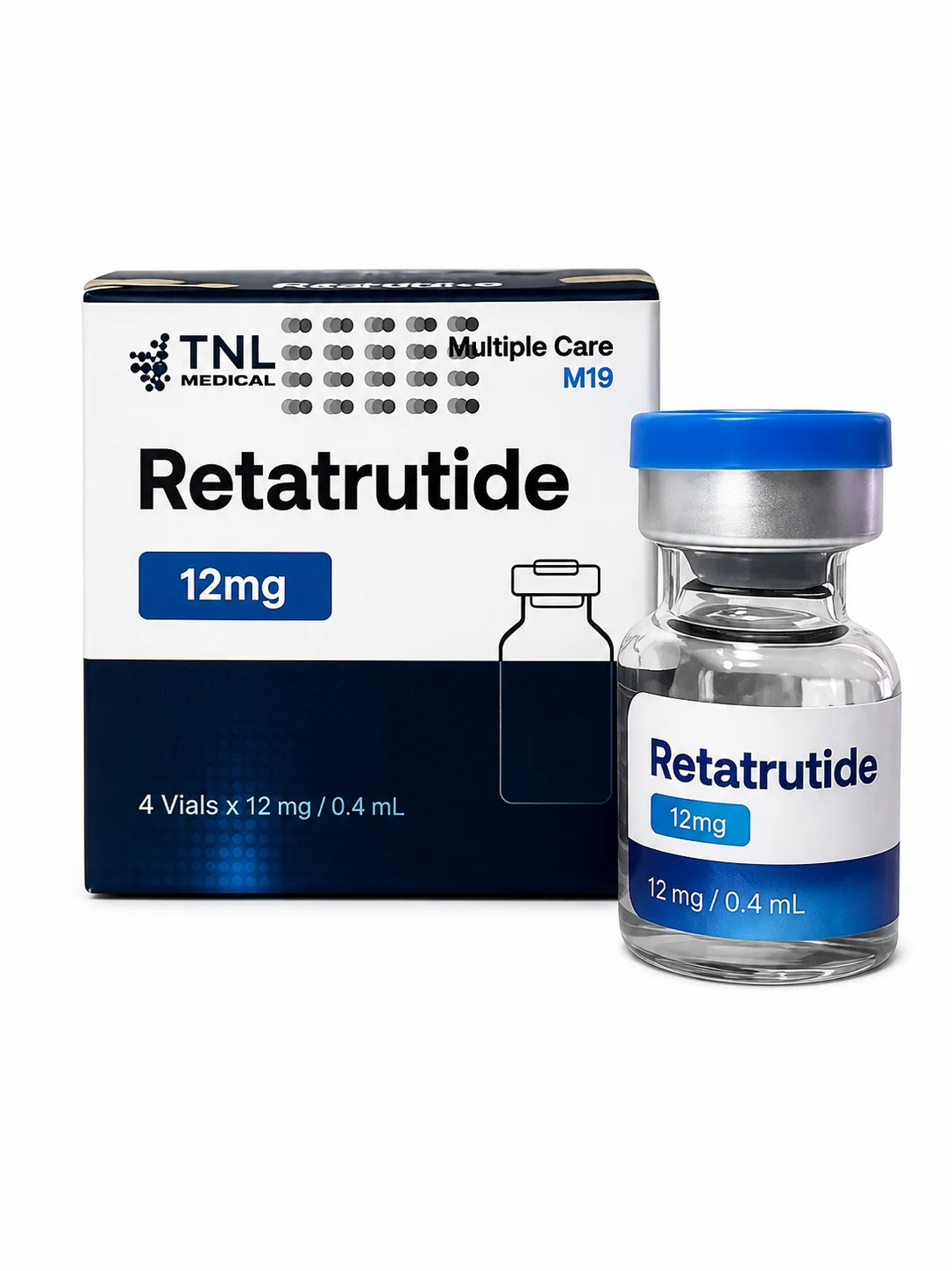 RETATRUTIDA TNL 12MG/0,6ML - 04 VIAL