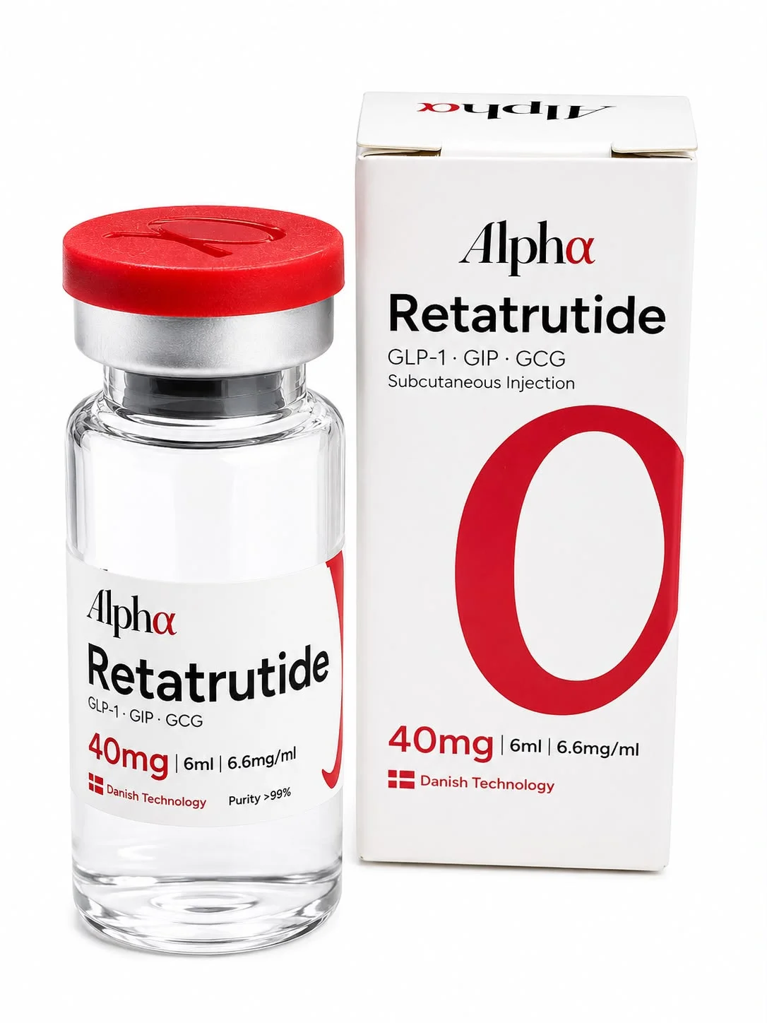 PEPTÍDEO ALPHA LAB RETATRUTIDE 40MG/6ML - 01 VIAL